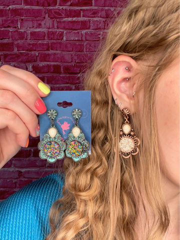 Druzy Earrings - 2 Colors!