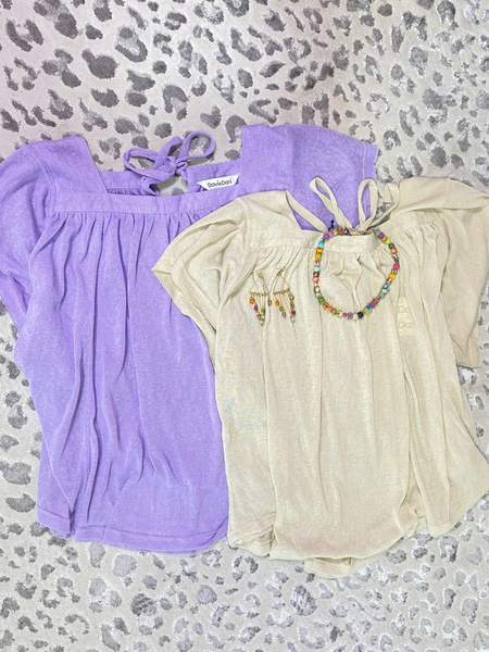 Tie Back Top - 2 Colors!