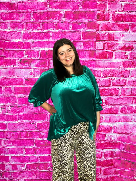 Leopard Corduroy Pants